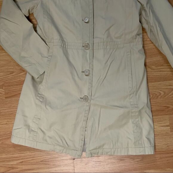 Old Navy || Khaki Cotton Shell Coat size S - Picture 3 of 9